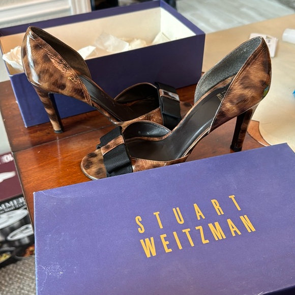 Stewart Weitzman paw print heels - Picture 1 of 5
